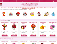 Tablet Screenshot of jaipurflowershop.com